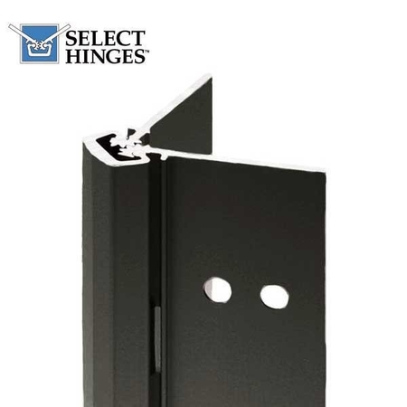 SELECT HINGES 85" Geared Concealed Continuous Hinge - Flush Mounted - For 1-3/4" Doors - Black SLH-11-85-BK-HD